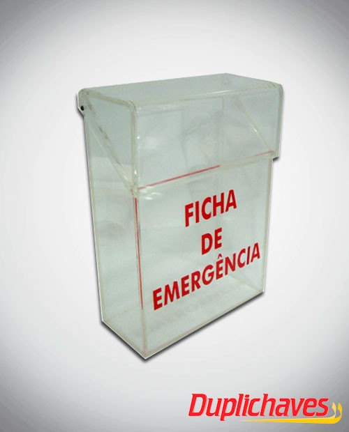 Caixa de Emergência em acrílico